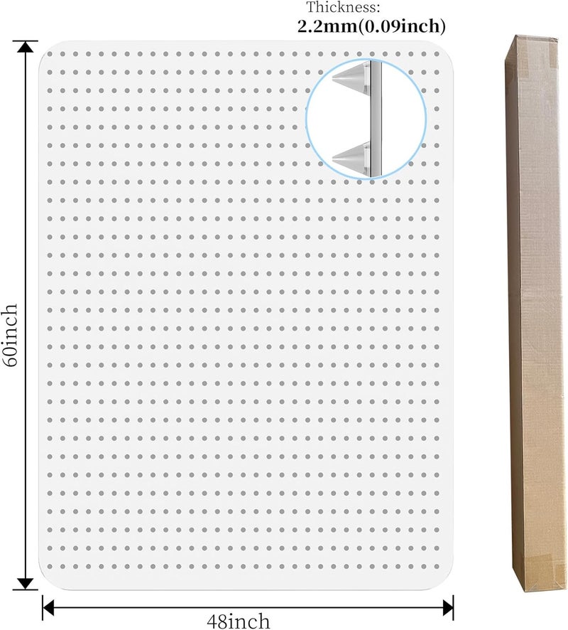 Tonaus Office Chair Mat for Carpet, 48"×60" Transparent Carpet Floor Protector Cover Rug Mat with Non-Slip Studded, 2.2mm Thick Heavy Duty for Home Computer Desk Rolling Chair Carpets Low Pile - Image 2